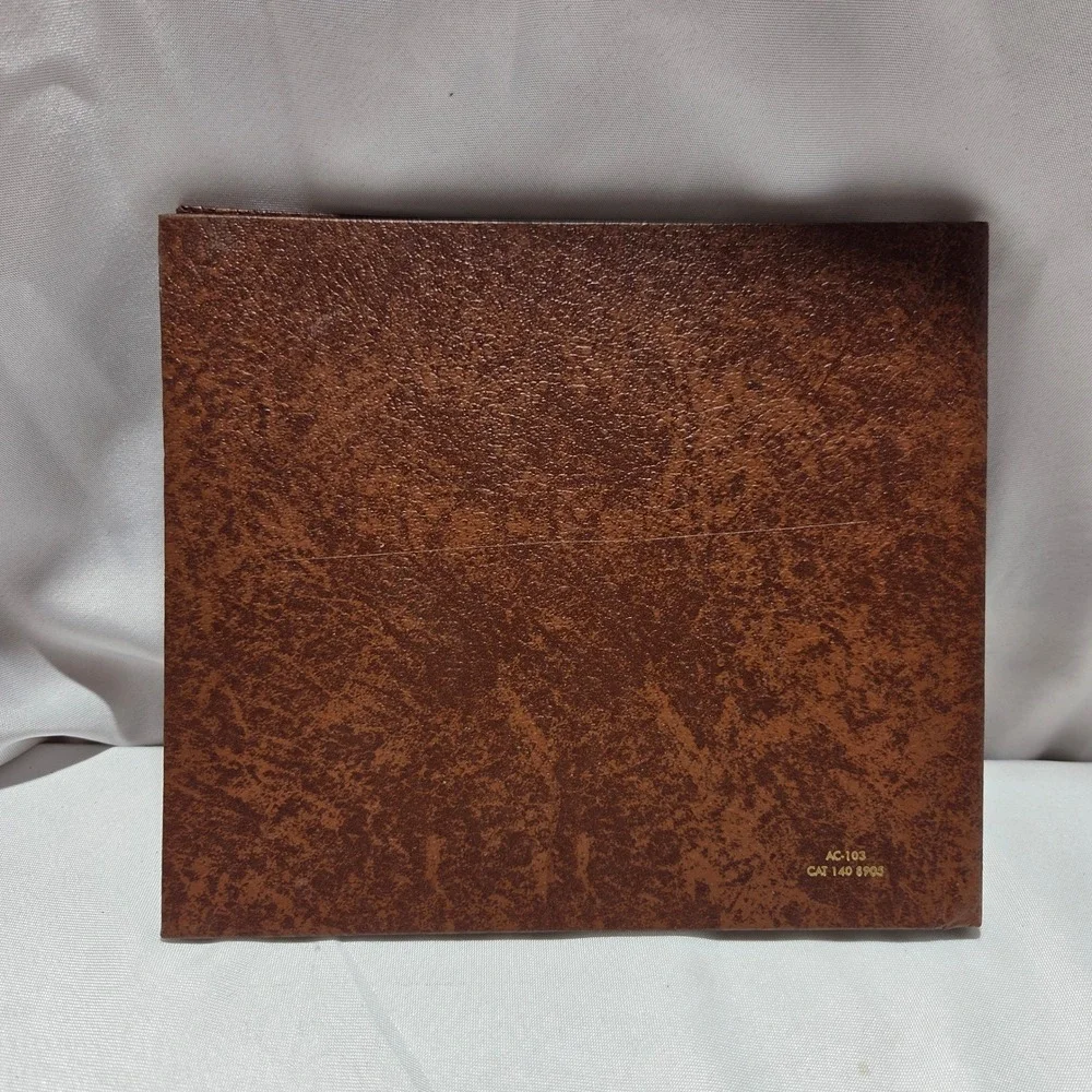 Vintage Kodak 1980 Plan Calendar Americas Storyteller Brown Faux Leather AC103
